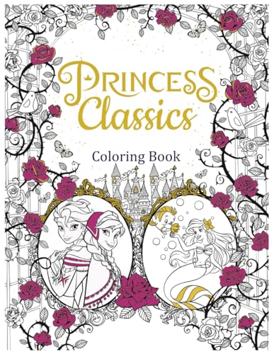 Classics Coloring Book: Beautiful Princess Coloring Pages