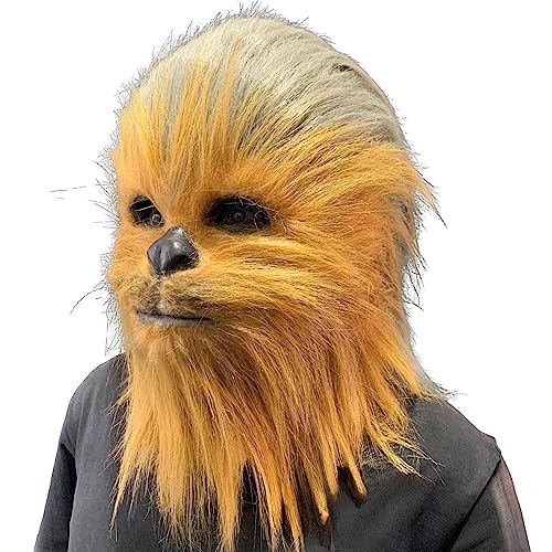 Chewbacca Mask Chewbacca Cosplay Costume Latex Mask for Halloween Theme Party Masquerade Accessories
