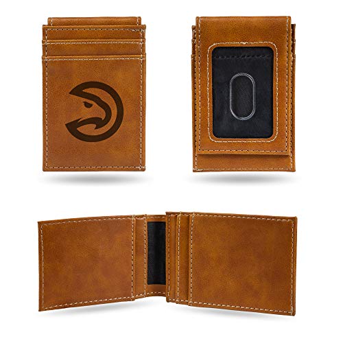 NBA Rico Industries Laser Engraved Front Pocket Wallet, Atlanta Hawks