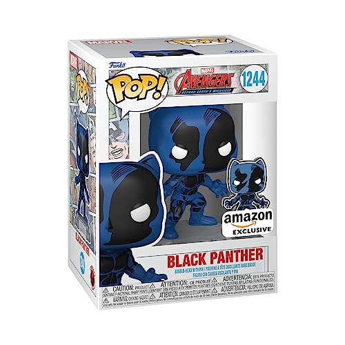 Funko Pop! & Pin: The Avengers: Earth's Mightiest Heroes - 60th Anniversary, Black Panther with Pin, Amazon Exclusive