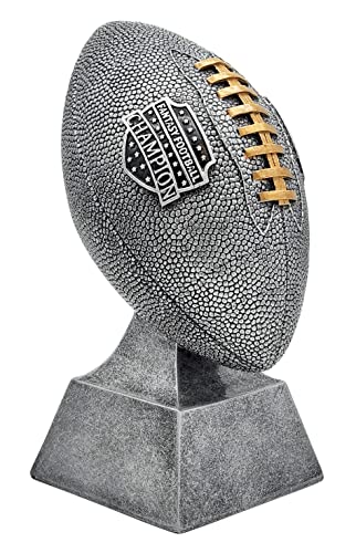 Decade Awards Fantasy Football Silver Champion Trophy - 6 Inch Tall | Fantasy Football Champ Award | Declare Your League Dominance with This Ultimate Symbol of Victory - Engraved Plate on Request