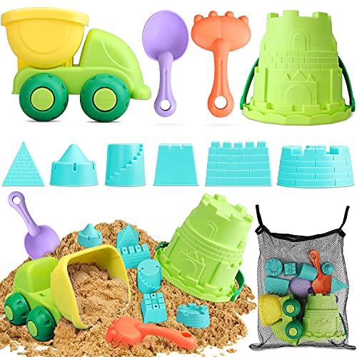 TOY Life Beach Toys for Toddler 1-3 Sand Toys for Kids Beach Toys for Kids Ages 4-8 Sandbox Toys Dump Truck Toy Beach Toys for Kids Ages 8-12 Sand Bucket and Shovel for Kids Sandbox Toys