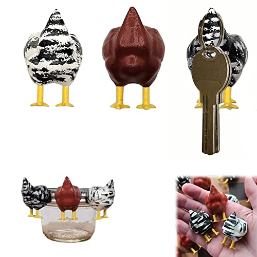 3pcs Chicken Butt Magnet Refrigerator Magnetic Decoration, Chicken Butt Gift, Funny Chicken Butt Gift Retro