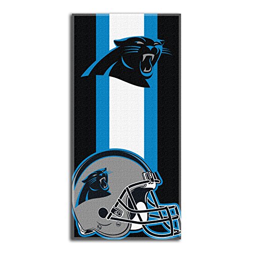 Northwest NFL Carolina Panthers Beach Towel, 30' x 60', Zone Read