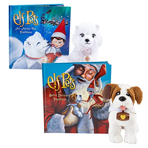 The Elf on the Shelf Elf Pets Traditions 2 Pack: A Saint Bernard Tradition and Arctic Fox Tradition