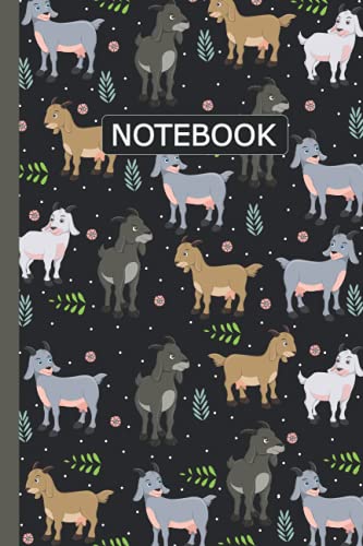 Goat Notebook: Goat Lovers Blank Lined Journal Notebook for Men Women Girls and Kids Gifts