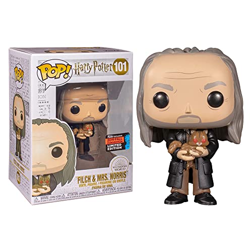 POP! Funko Movies: Harry Potter - FILCH & MRS. Norris - NYCC 2019 Fall Convention Exclusive