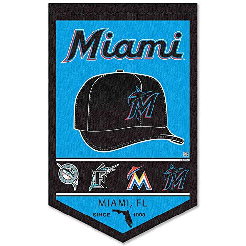 Miami Marlins Heritage History Banner Pennant