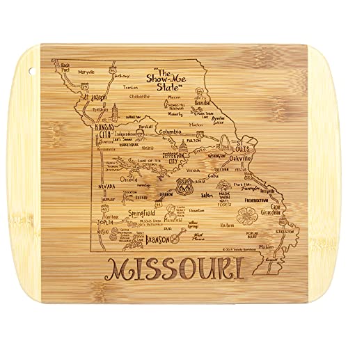 Totally Bamboo A Slice of Life Missouri State Serving and Cutting Board, 11' x 8.75'