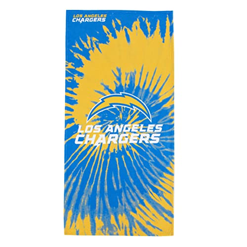 Northwest NFL Los Angeles Chargers Unisex-Adult Beach Towel, 30' x 60', Psychedelic