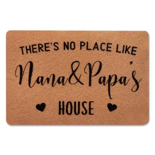 PLUJOYS Mothers Day Grandma Gifts for Nana,Grandma Gifts,Birthday Gifts for Nana Papa Gifts,Christmas Gigi Mimi Gifts for Grandma from Granddaughter Grandson Grankids,Doormats Home Decor