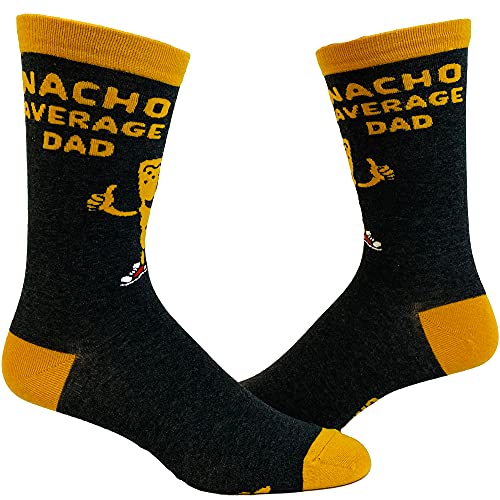 Crazy Dog T-Shirts Men's Nacho Average Dad Socks Funny Cinco De Mayo Sombrero Novelty Footwear