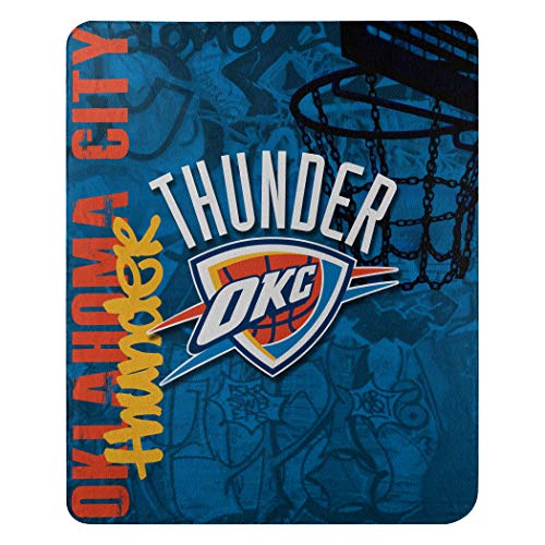 Northwest NBA Oklahoma City Thunder Unisex-Adult Fleece Throw Blanket, 50' x 60', Hard Knocks