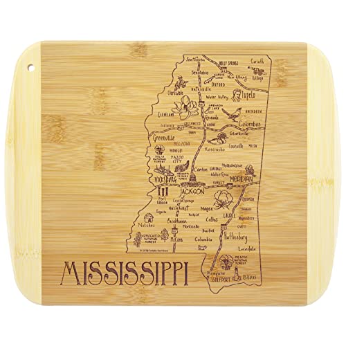 Totally Bamboo A Slice of Life Mississippi State Serving and Cutting Board, 11' x 8.75'