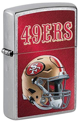 Zippo NFL San Francisco 49ers Helmet Street Chrome Pocket Lighter