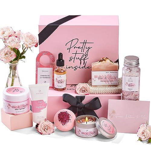 Peacoeye Spa Gifts for Women Mothers Day Gift Bath Gift Baskets Relaxing Spa Self Care Gift for Mom Her Sis Wife Home Bath and Body Works Care Package Thank You Gift Birthday Gift for Women Friendship