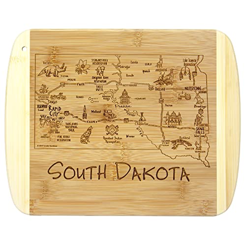 Totally Bamboo A Slice of Life South Dakota State Serving and Cutting Board, 11' x 8.75'