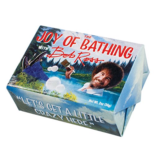 The Unemployed Philosophers Guild Bob Ross Soap - Made in the USA, 2oz (56g) Travel Sized Guest Bar Soap