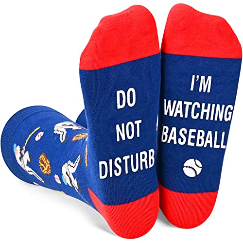 sockfun Funny Cool Novelty Baseball Player Coach Lover Gifts Baseball Gifts For Men Women Teen Baseball Mom Dad Gifts, Unisex Baseball Socks