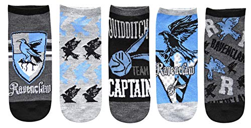 Harry Potter Ravenclaw Quidditch Juniors/Womens 5 Pack Ankle Socks Size 4-10