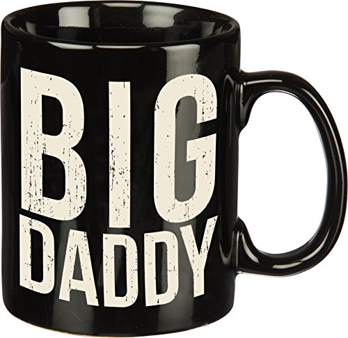 Primitives by Kathy Stoneware Coffee Mug, 1 Count (Pack of 1), Big Daddy, 20 ounces, 4.5'W x 5'H
