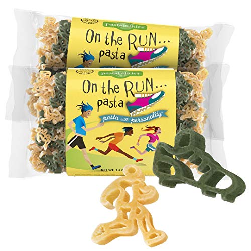 Pastabilities On the Run Pasta, Fun Shaped Runners & Shoes Noodles (14 oz, 2 Pack) Kids Pasta, Gift for Runners, Non-GMO Natural Wheat Pasta