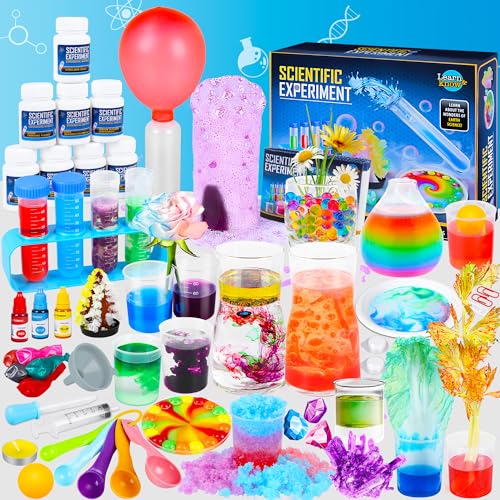 Science Kit for Kids,80 Science Lab Experiments,Scientist Costume Role Play STEM Educational Learning Scientific Tools,Birthday Gifts and Toys for 4 5 6 7 8 9 10-12 Years Old Boys Girls Kids