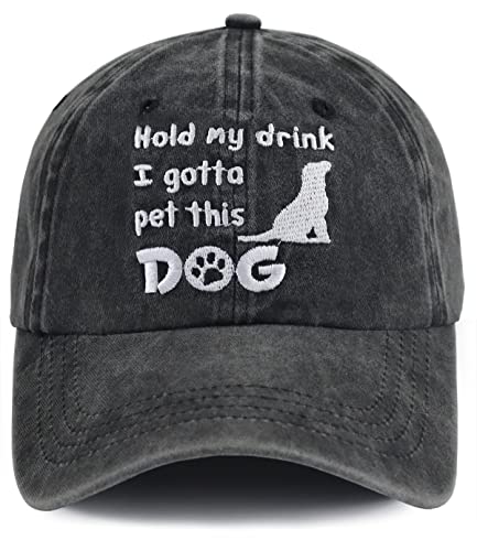 Dog Lovers Gifts for Women Men, Funny Dog Lover Puppy Mothers Fathers Day Christmas Birthday Gifts for Mom, Dad, Grandma, Grandpa, Wife, Husband, Adjustable Washed Cotton Dog Mom Gifts for Women