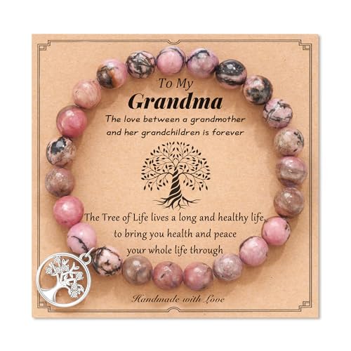 LAVEIR Grandma Gifts, Grandma Mothers Day Gifts for Grandma Grandmother Grandparents Bracelet Best Elderly Grandma Birthday Mothers Day Gifts Ideas for Women from Granddaughter