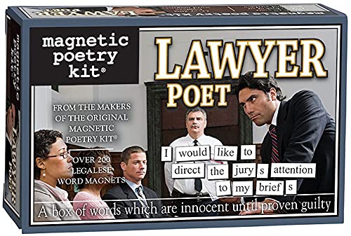 Magnetic Poetry - Lawyer Poet Kit - Words for Refrigerator - Write Poems and Letters on The Fridge - Made in The USA