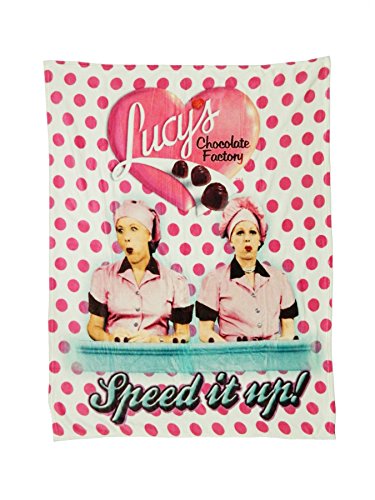 Midsouth Products I Love Lucy Throw Blanket - Chocolate Factory