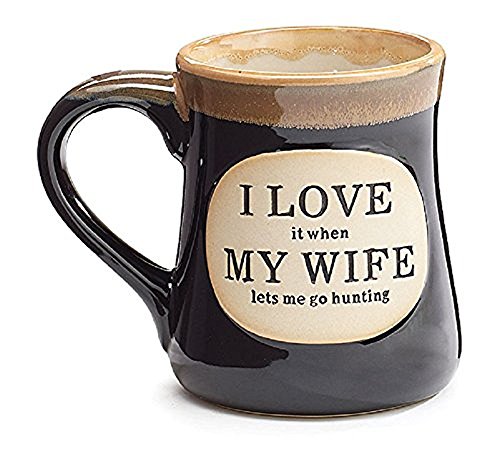 1 X Love it When my Wife Lets Me go Hunting Coffee Tea Mug Cup 18oz Gift Box