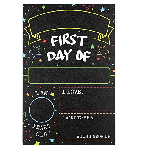First Day Last Day of School Chalkboard Double Sided Sign - 12' x 7.9'