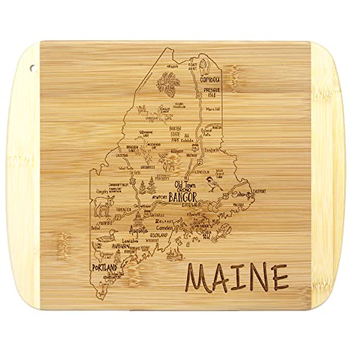 Totally Bamboo A Slice of Life Maine State Serving and Cutting Board, 11' x 8.75'