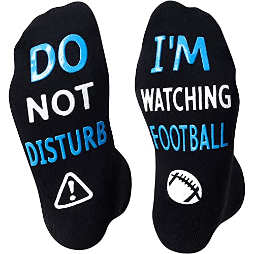 sockfun Unisex Football Gifts For Football Lovers Football Coach Rugby Gifts For Men Women, Football Socks Rugby Socks Do Not Disturb I'M Watching Football
