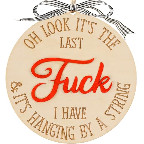 Fuck Ornament, Valentines Day Decor, Naughty Gag Gifts for Adults, 2023 Year in Review Decorative, Funny Xmas Tree Hanging Ornament, Funny Mothers from Son, Daughter