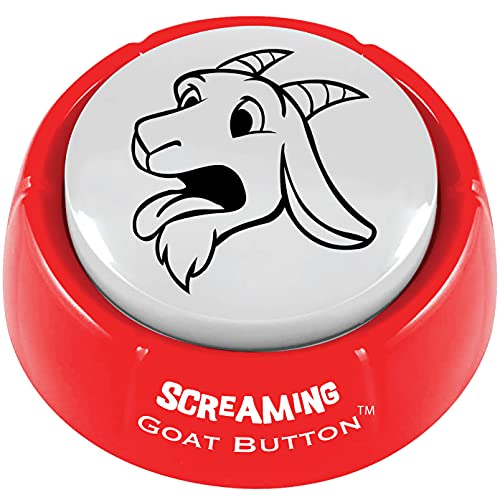 Screaming Goat Button | The Original Goat Scream | Screaming Goat Desk Toy Talking Button with a Funny Goat Scream | Gag Gifts for Men and Women