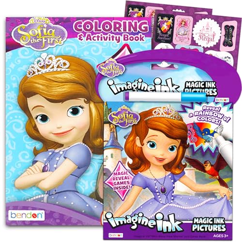 Disney Sofia the First Activity Set - Bundle with Sofia the First Coloring Activity Book and Imagine Ink Mess-Free Book