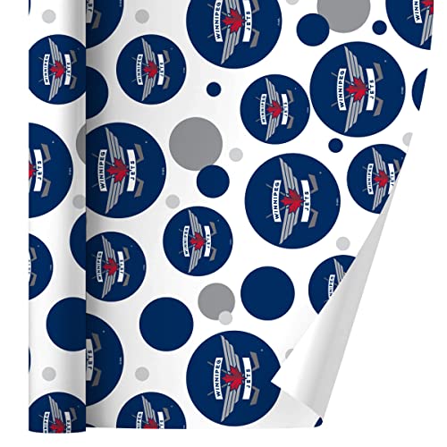 GRAPHICS & MORE NHL Winnipeg Jets Logo Gift Wrap Wrapping Paper Roll