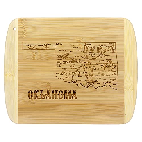 Totally Bamboo A Slice of Life Oklahoma State Serving and Cutting Board, 11' x 8.75'