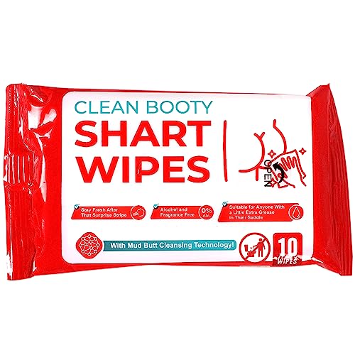 Funny Shart Butt Wipes 1Pk by Witty Yeti. 10 Ct Hilarious Potty Humor Wet Wipe Gag Gift. Functional Prank Pack Great for Friends or Family. Disposable Moist Towelettes for When Oops That Wasn't a Fart