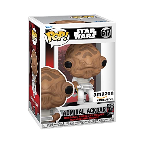 Funko Pop! Star Wars: Return of The Jedi 40th Anniversary - Admiral Ackbar, Amazon Exclusive
