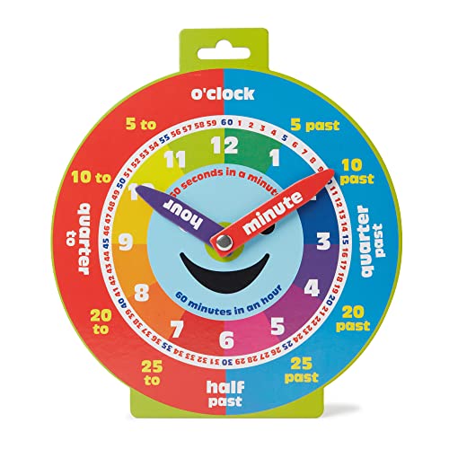 Morgan's Direct Early Learning Education Clock Moveable Hands Smiley Face Magnetic. - Easy to use and to learn for young children as well as durable and portable.