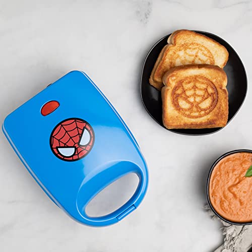 Uncanny Brands Marvel Spiderman Single Sandwich Maker - Marvel Kitchen Appliance