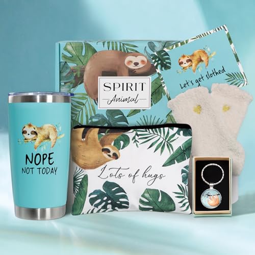 Frerdui Sloth Gifts for Women, Sloth Sloths Gifts, Sloth Themed Gifts, Sloth Gifts for Girls with Sloth Stuff, Gifts for Sloth Lovers with Sloth Tumbler Cup