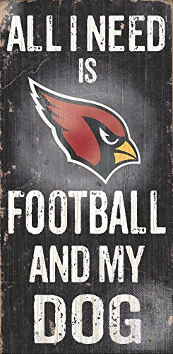 Fan Creations Sign Arizona Cardinals Football and My Dog, Multicolored