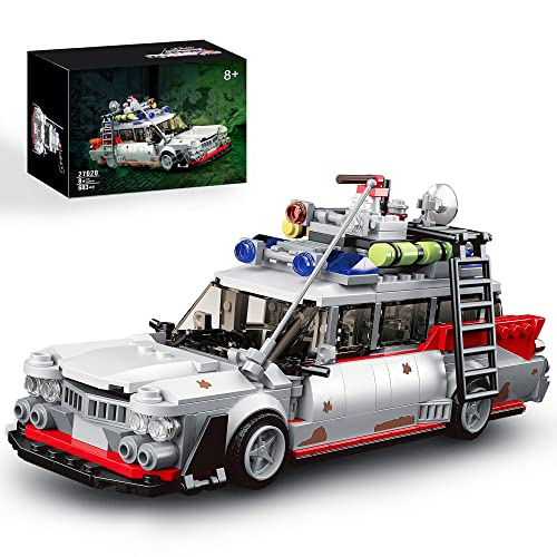 HI-REEKE Buster ECTO-1 Building Kit for Adult, Ghost Speed Champion Car Creator Building Blocks Toy Set Creator-605PCS