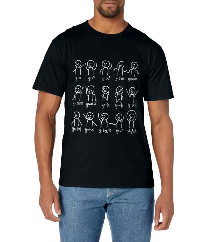 Algebra Dance Funny Graph Figures Math Equation T-shirt T-Shirt
