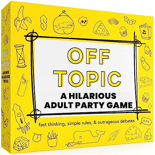 OFF TOPIC Party Game for Adults - Fun Adult Board Games for Groups of 2-8 Players - Hilarious Game Night Card Game for Friends, Family & More