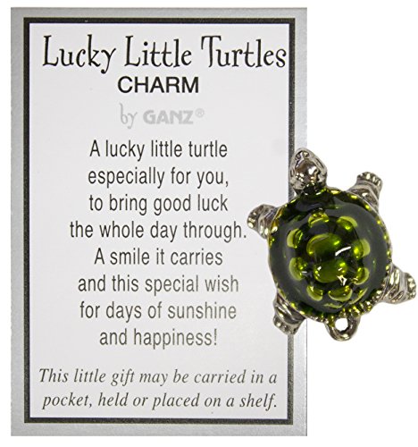 Ganz Lucky Little Turtle Charm with Story Card New Pocket Token